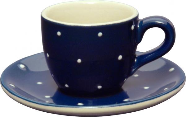 Espresso komplett, handgemalte Keramik