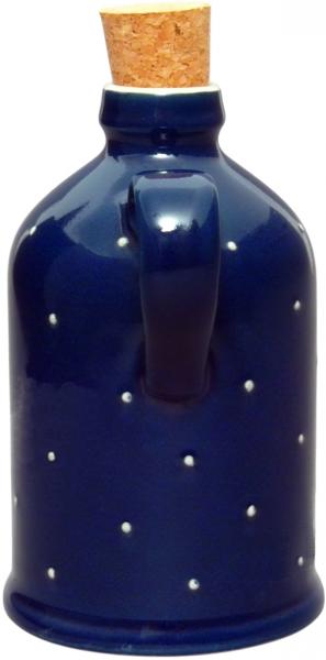 Flasche 0,5, handgemalte Keramik