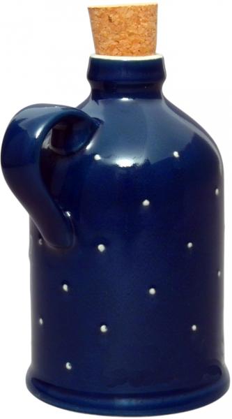 Flasche 0,5, handgemalte Keramik