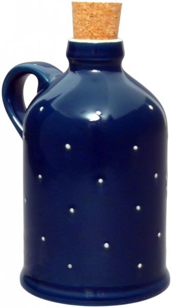Flasche 0,5, handgemalte Keramik