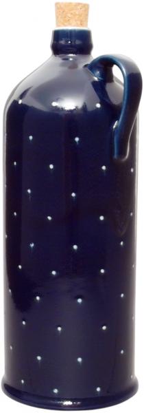 Flasche 2,5, handgemalte Keramik