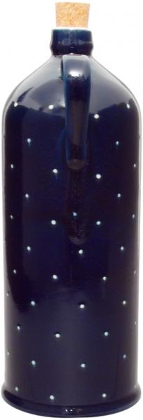 Flasche 2,5, handgemalte Keramik