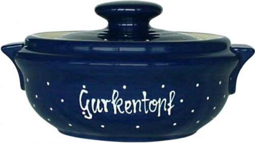 Gurkentopf, handgemalte Keramik