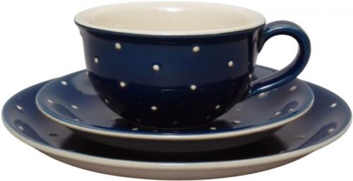Kaffeegedeck, handgemalte Keramik