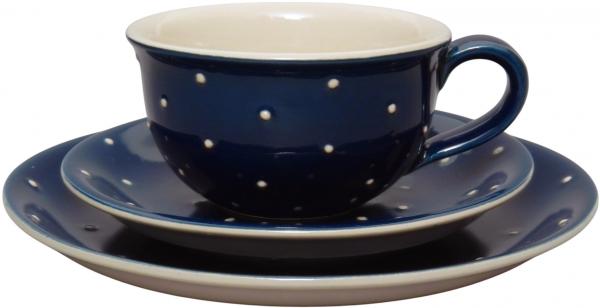 Kaffeegedeck, handgemalte Keramik