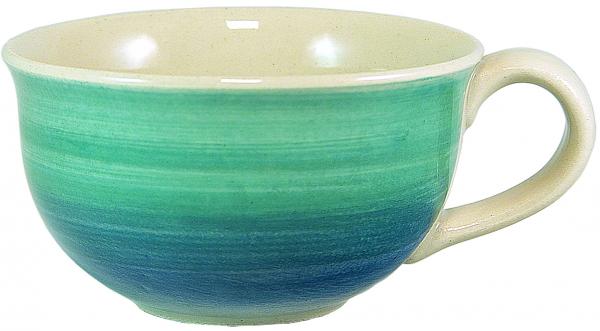 Kaffeeobertassen im Dekor Aqua
