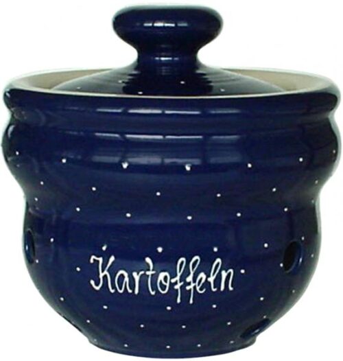 Kartoffeltopf, handgemalte Keramik