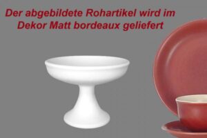 Zierkeramik & Geschenkartikel im Dekor Matt Bordeaux