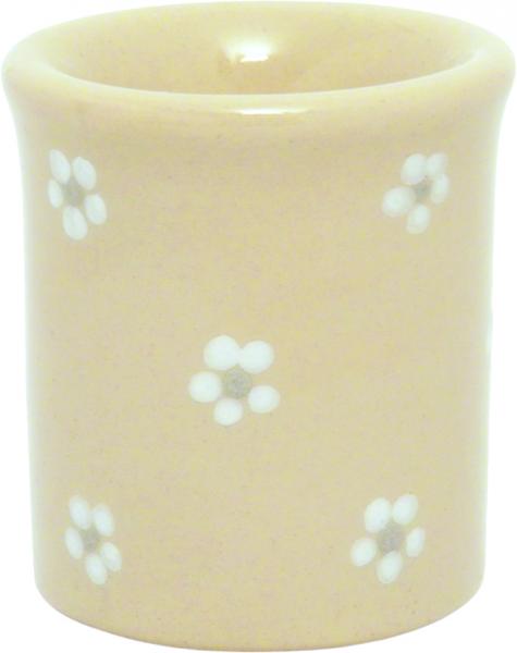 Leuchter Teelicht 7,5 cm, handgemalte Keramik