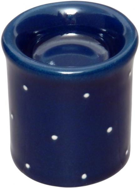 Leuchter Teelicht 7,5 cm im Dekor Blau 1 Punkt