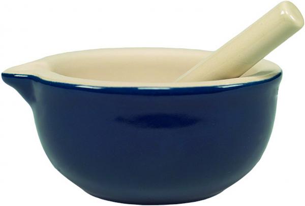 Mörser im Dekor Glänzend Blau