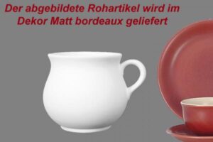 Tassen & Becher im Dekor Matt Bordeaux
