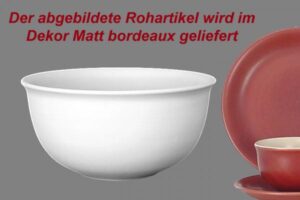 Schalen & Backformen im Dekor Matt Bordeaux