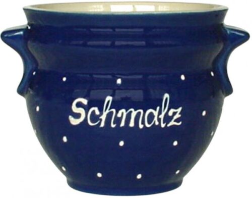 Schmalztopf, handgemalte Keramik