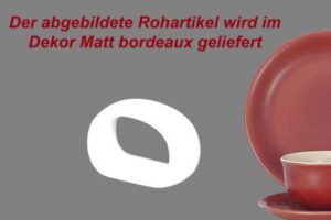 Der gedeckte Tisch im Dekor Matt Bordeaux
