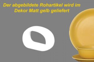 Der gedeckte Tisch im Dekor Matt Gelb