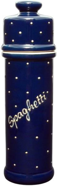 Spaghettitopf, handgemalte Keramik
