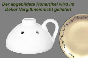 Vasen im Dekor Vergissmeinnicht
