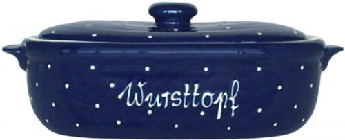 Wursttopf, handgemalte Keramik