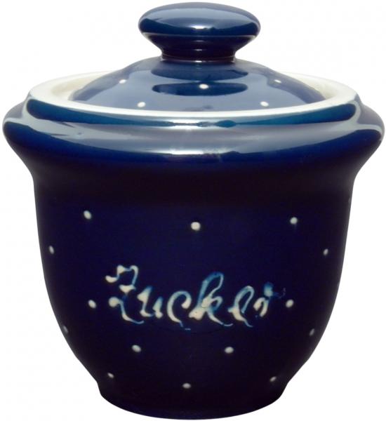 Zuckertopf, handgemalte Keramik