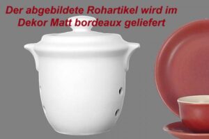 Küchenkeramik im Dekor Matt Bordeaux